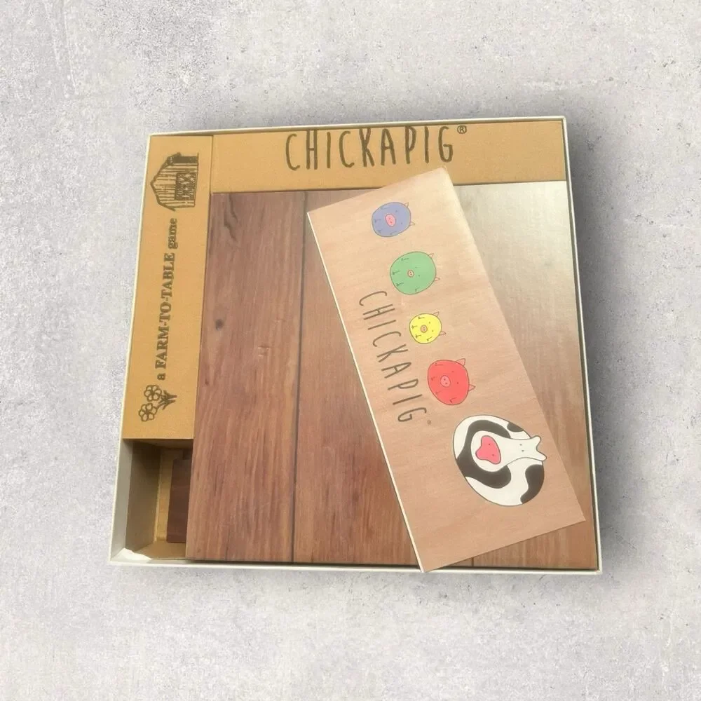 Chickapig Strategic Board Game Family Friendly Game For 2 or 4 Players with ...
